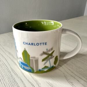 Starbucks 2014 You Are Here Collection Charlotte 14 OZ Green